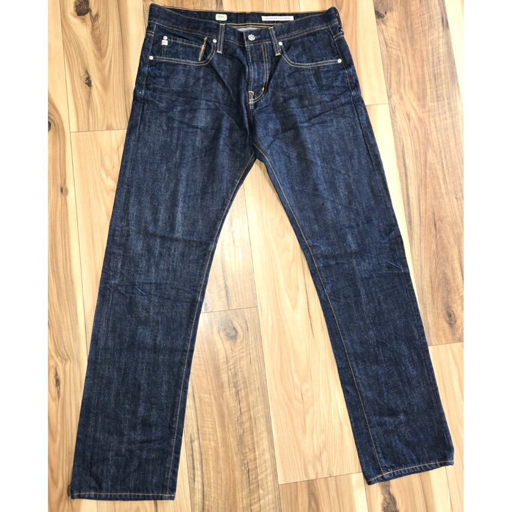 Ag Adriano Goldschmied Men’s Slim Straight Dark Indigo Jeans